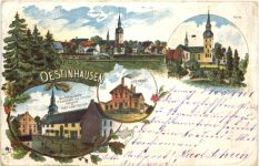Gruss aus Oestinhausen - Litho