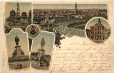 Gruss aus Düren - Litho