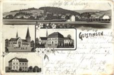 Gruss aus Geistingen - Litho - Hennef