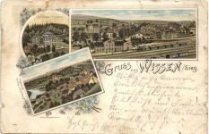 Gruss aus Wissen Sieg - Litho