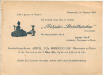 Oberwesel - Hutfabrik Agnes Wolff