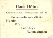 Oberwesel - Hans Höhn