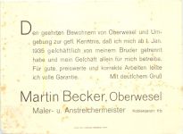 Oberwesel - Martin Becker Malermeister
