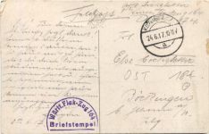 Grodno mit zerstörter Brücke - Feldpost