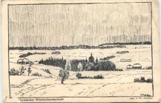 Walhynische winterlandschaft - Feldpost