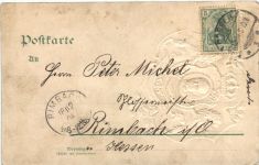 Sachsen - Mein Regiment 139 - Prägekarte