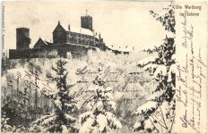 Eisenach - Die Wartburg im Schnee