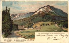 Gruss vom Grossen Inselsberg - Litho