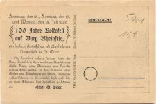 Burg Rheinfels mit St. Goar - 100 Jahre Volksfest1949