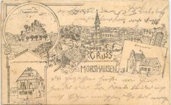 Gruss aus Morshausen - Litho