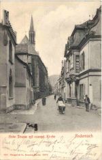 Andernach - Hohe Strasse mit evangel. Kirche