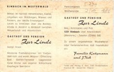 Rimbach über Altenkichen - Gasthof Zur Linde