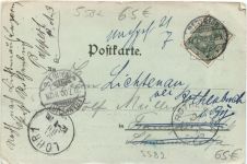 Gruss vom Forsthaus Bonsbeuren - Post Bad Bertrich - Litho