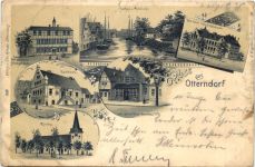 Gruss aus Otterndorf - Litho