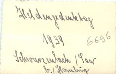 Schwarzenbach Saar - Heldengedenktag 1939 - 3. Reich