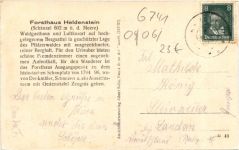 Forsthaus Heldenstein Post Ramberg i. Pfalz