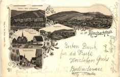 Gruss aus dem Klingbachthale - Litho Klingen