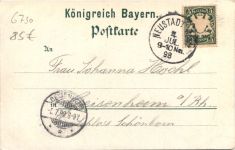 Gruss von der Winzinger Kerwe - Jahrmarkt - Litho - Neustadt Weinstrasse