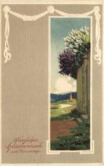 Namenstag - Prägekarte