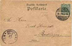 Gruss vom Übungsplatz bei Darmstadt - Litho