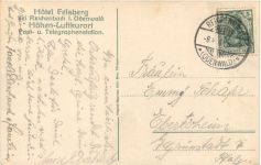 Gruss vom Felsberg im Odenwald - Litho