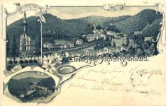 Gruss aus Schlangenbad - Litho
