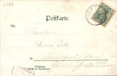 Gruss von der Tenne im Taunus - Litho - Waldems