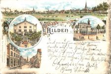 Gruss aus Hilden - Litho