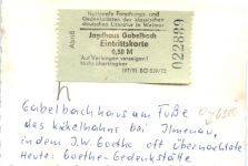 Jagdhaus Gabelbach mit Eintrittskarte bei Ilmenau