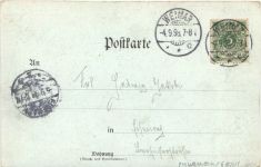 Weimar - Gruss aus Belvedere - Litho
