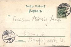 Eisenach - Gruss au dem Reuterhaus und Wagner Museum - Litho