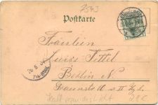 Gruss aus dem Spreewald - Litho - Halt gegen Licht
