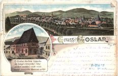 Gruss aus Goslar - Litho
