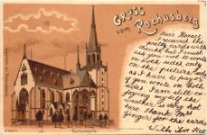 Bingen - Gruss vom Rochusberg Litho