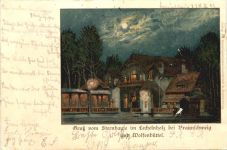 Gruss vom Sternhause im Lechelnholz bei Braunschweig und Wolfenbüttel - Litho