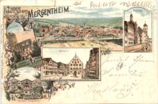Gruss aus Mergentheim - Litho