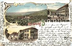 Gruss aus Gerlachsheim - Litho
