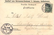 Detmold - Gruss vom Hermanns Denkmal - Litho