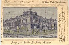 Krefeld - Webeschule in Seide gewebt