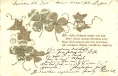 Glückwunsch - Kleeblatt