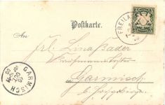 Gruss aus Salzburghofen und Freilassing - Litho