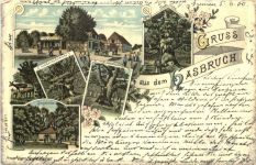 Gruss aus Hasbruch bei Delmenhorst - Litho
