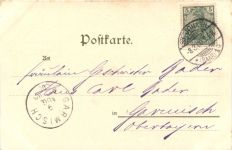 Gruss aus Saarbrücken St. Johann - Litho
