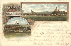 Gruss aus Hengersberg - Litho