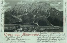 Gruss aus Mittenwald - Litho