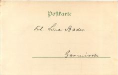 Bremen - Dom und Börse - Litho - Halt gegen Licht