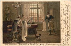 Künstler Ak Max Volkhart - Unerwartete Heimkehr