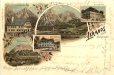 Gruss aus Lermoos im Tirol - Litho