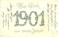 Jahreszahl 1901 - Neujahr