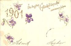 Neujahr - Jahreszahl 1901